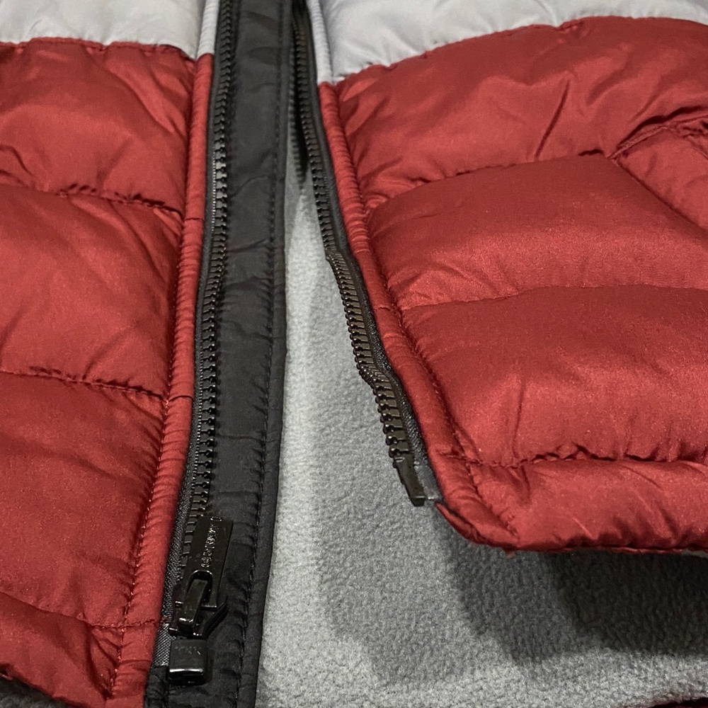 Old Navy Kids Puffer Vest - Red, Gray, and Black - Picture 7 of 8